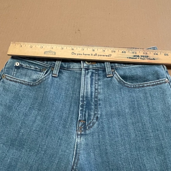 Talbots Modern Ankle Jeans Women's Sz‎ 2 Bleached Leg Medium Wash Denim - Picture 9 of 16